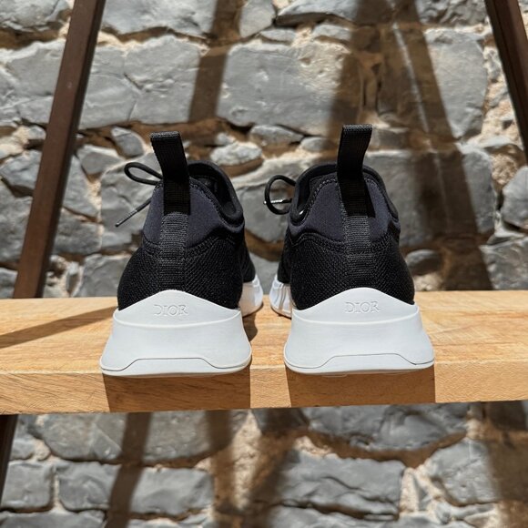 Dior B25 Black Mesh Logo Sneakers - Picture 5 of 13